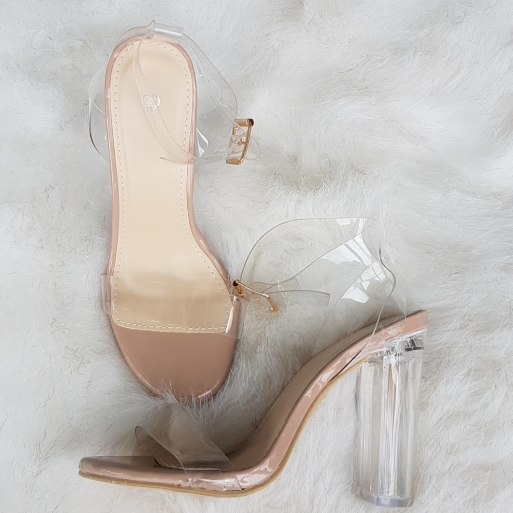 Clear heels